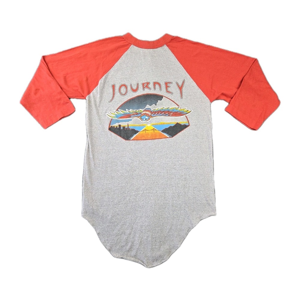 Vintage Journey "Live at Freedom Hill" 1980 Raglan Shirt Fits Men's S/XS Single